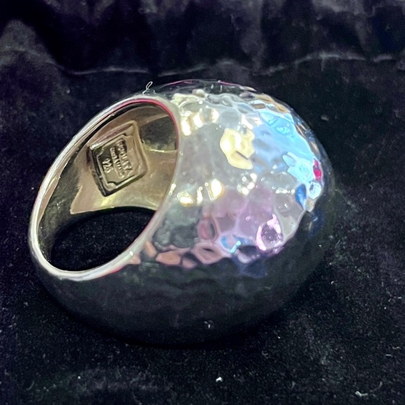 IPOLITA Classic Sterling Silver Hammered Dome Ring - Picture 8 of 11